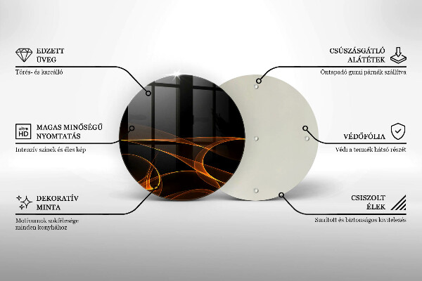 Tocător de bucătărie Linii abstracte