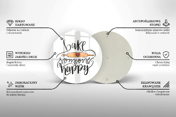 Tocător de bucătărie Bake someone happy