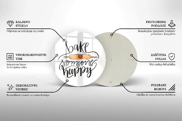 Tocător de bucătărie Bake someone happy