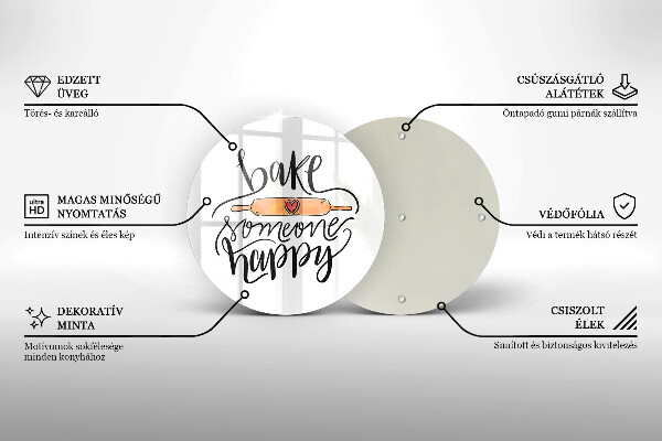 Tocător de bucătărie Bake someone happy