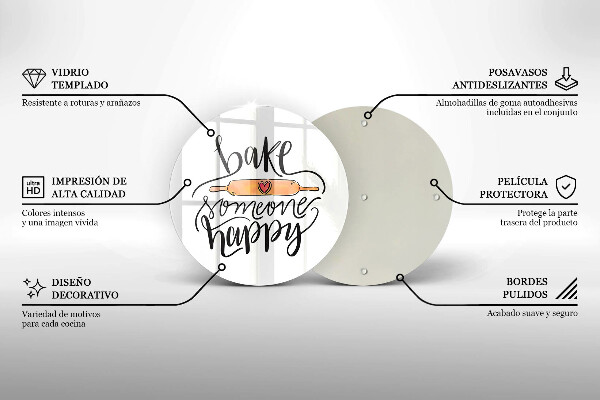 Tocător de bucătărie Bake someone happy