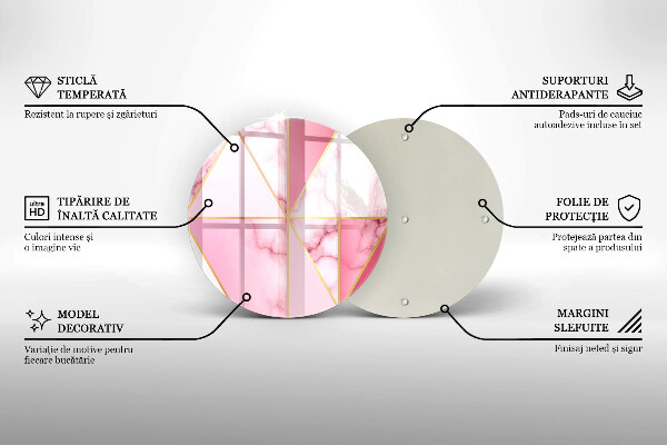 Tocător de bucătărie Marmură geometrică