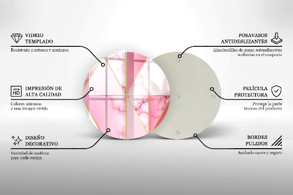 Tocător de bucătărie Marmură geometrică