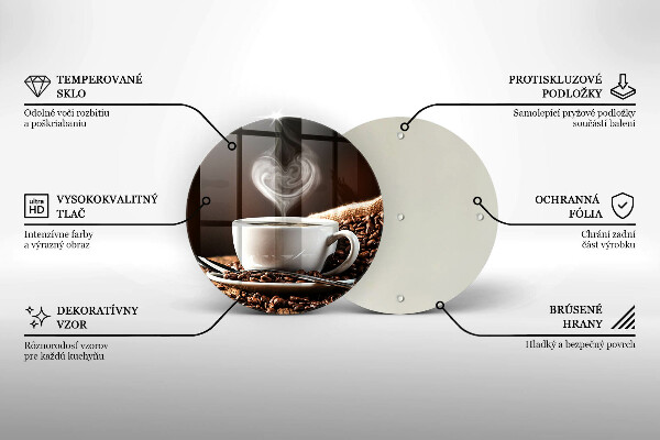 Tocător de bucătărie Cafea și o ceașcă