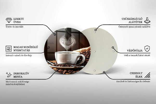 Tocător de bucătărie Cafea și o ceașcă