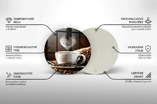 Tocător de bucătărie Cafea și o ceașcă