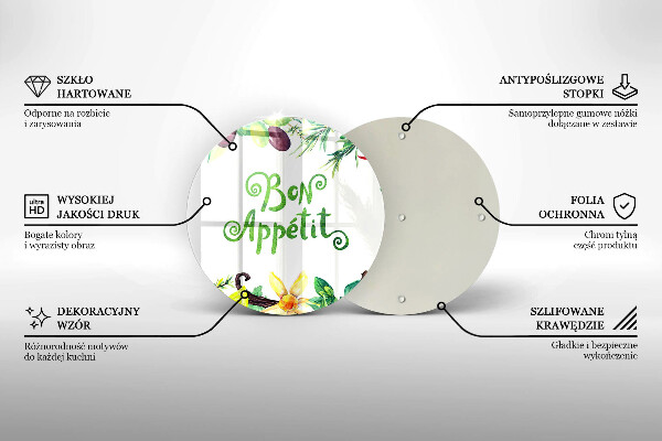 Tocător de bucătărie Inscripție Bon appetit