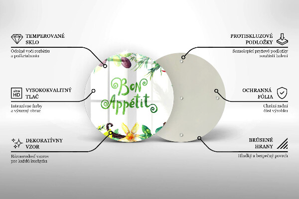 Tocător de bucătărie Inscripție Bon appetit