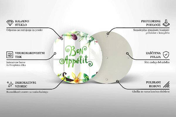 Tocător de bucătărie Inscripție Bon appetit