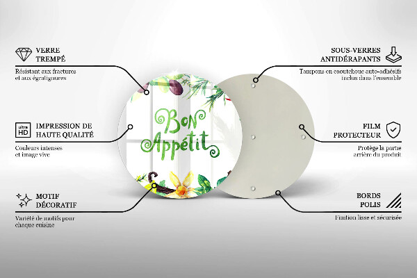 Tocător de bucătărie Inscripție Bon appetit