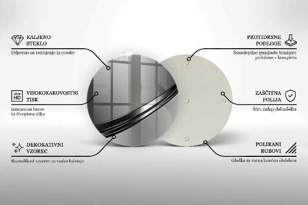 Tocător de bucătărie Abstracția metalului