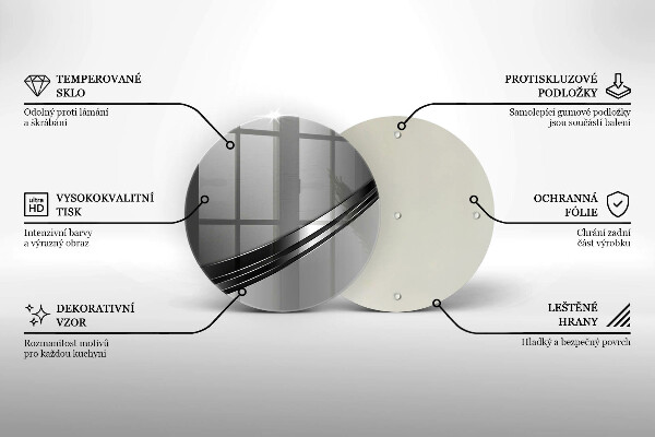 Tocător de bucătărie Abstracția metalului