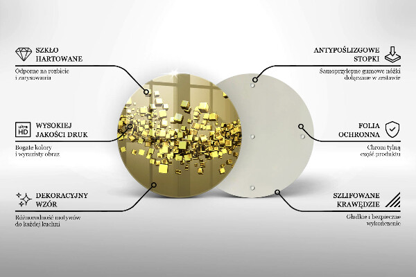 Tocător de bucătărie Geometrie abstractă 3D