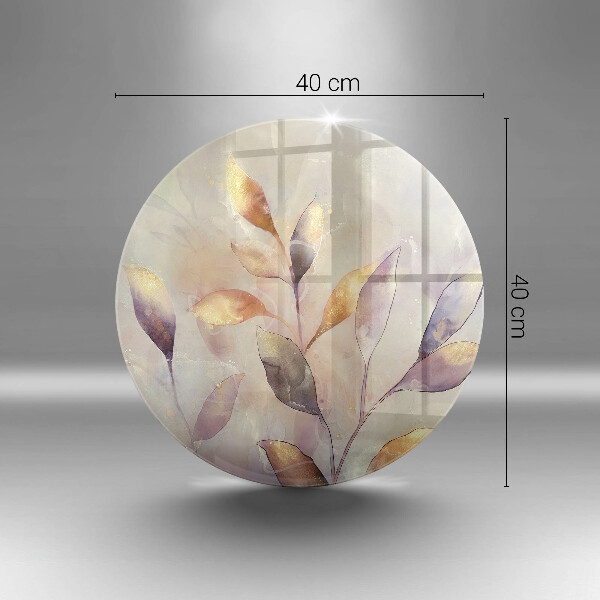 Tocător de bucătărie Frunze boho pictate