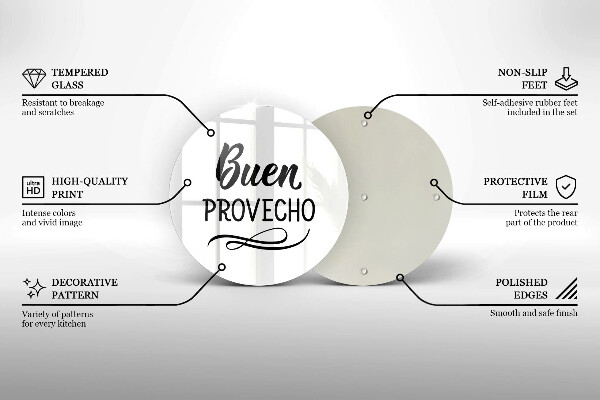 Tocător de bucătărie Buen provecho