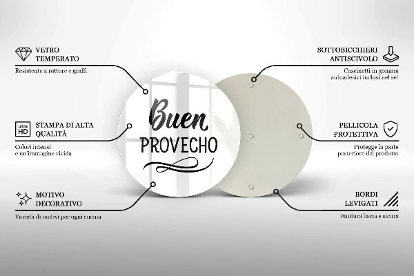 Tocător de bucătărie Buen provecho