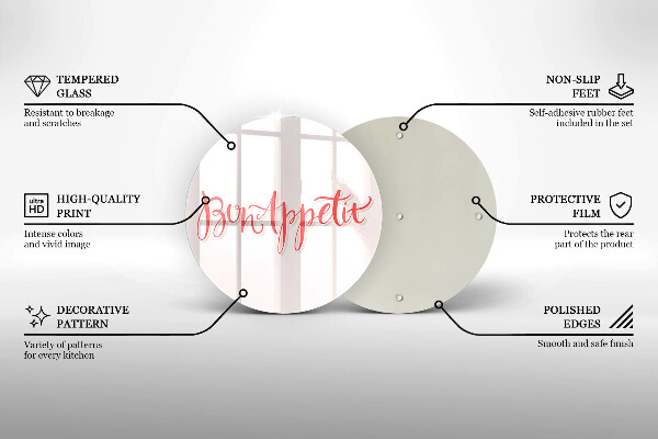Tocător de bucătărie Semn de bucătărie Bon appetit