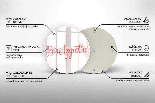 Tocător de bucătărie Semn de bucătărie Bon appetit
