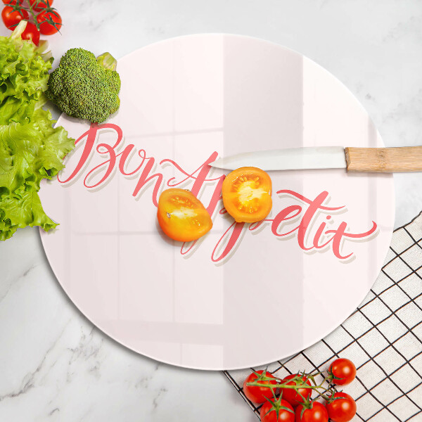 Tocător de bucătărie Semn de bucătărie Bon appetit