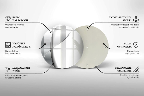 Tocător de bucătărie Abstracție metal argintiu