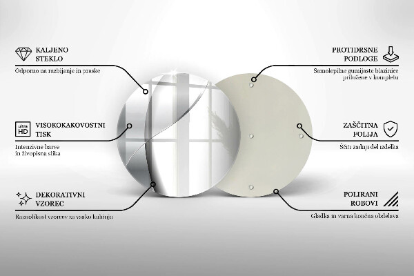 Tocător de bucătărie Abstracție metal argintiu