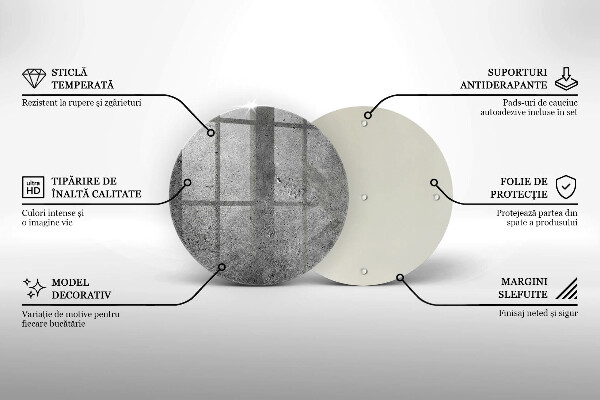 Tocător de bucătărie Textura de piatră de beton