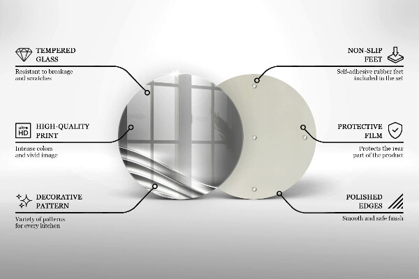 Tocător din sticlă Structura metalica