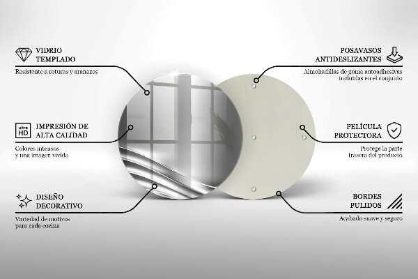 Tocător din sticlă Structura metalica