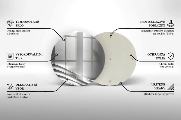 Tocător din sticlă Structura metalica