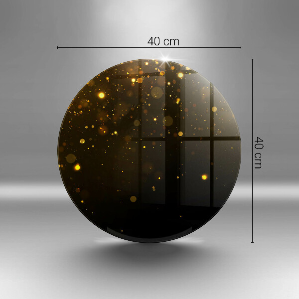 Tocător din sticlă Sclipici auriu