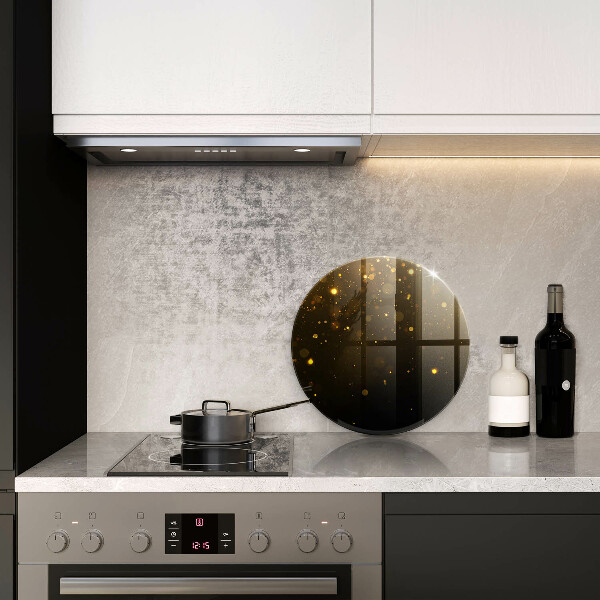 Tocător din sticlă Sclipici auriu