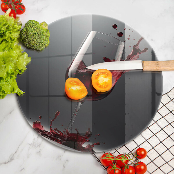 Tocător din sticlă Vin roșu într-un pahar