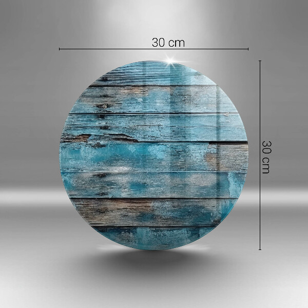 Tocător din sticlă Scânduri vechi albastre