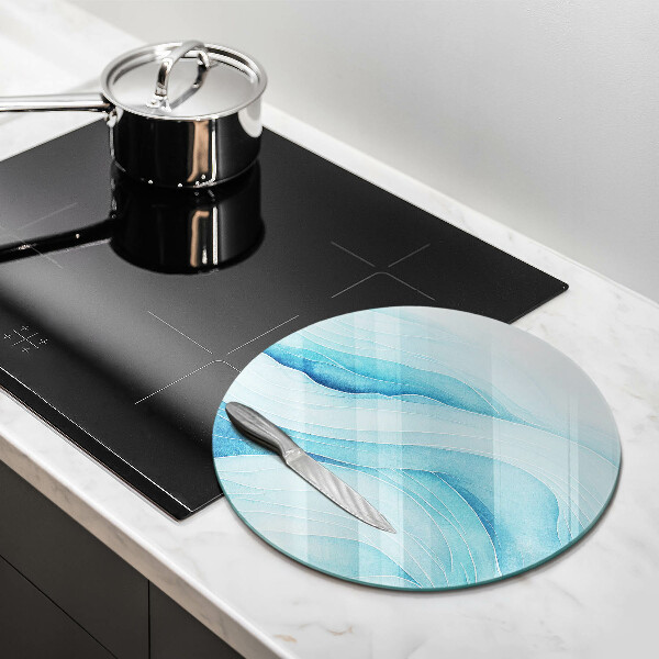 Tocător din sticlă Valuri abstracte