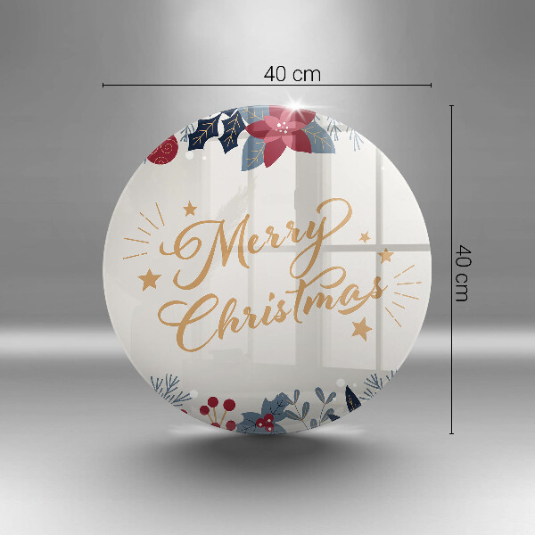 Tocător din sticlă Merry Christmas