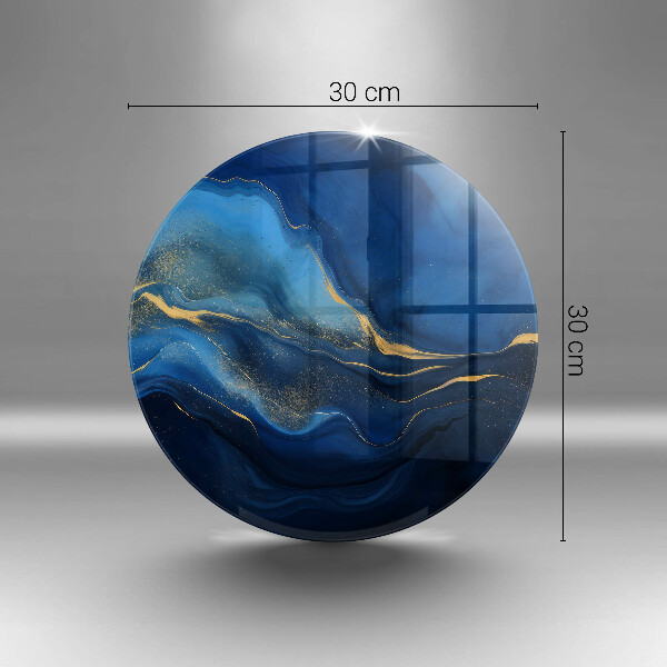 Tocător din sticlă Abstracția cobaltului
