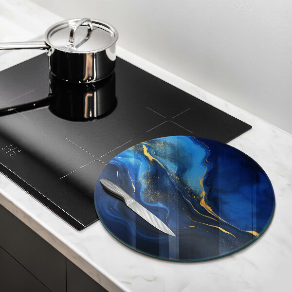 Tocător din sticlă Abstracția cobaltului