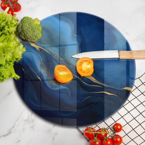 Tocător din sticlă Abstracția cobaltului