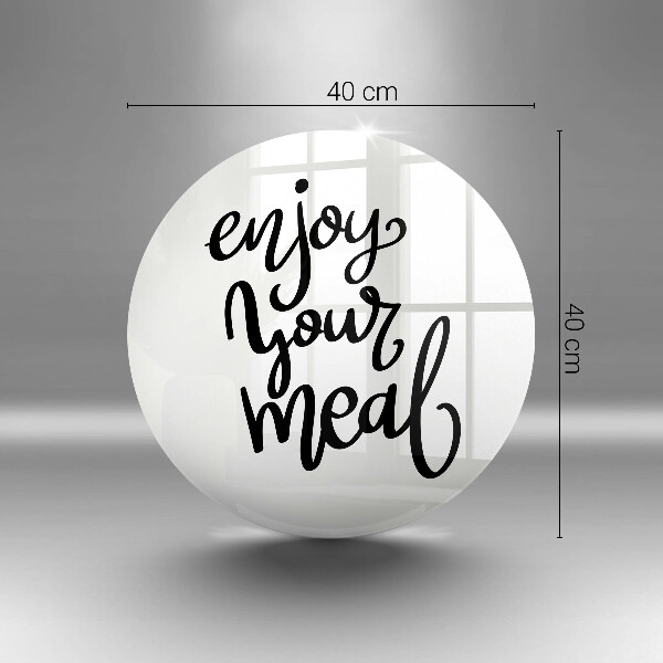 Tocător din sticlă Enjoy your meal