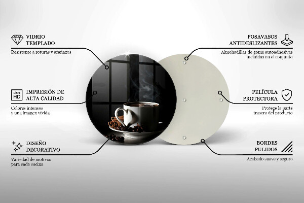 Tocător de bucătărie O ceașcă de cafea fierbinte