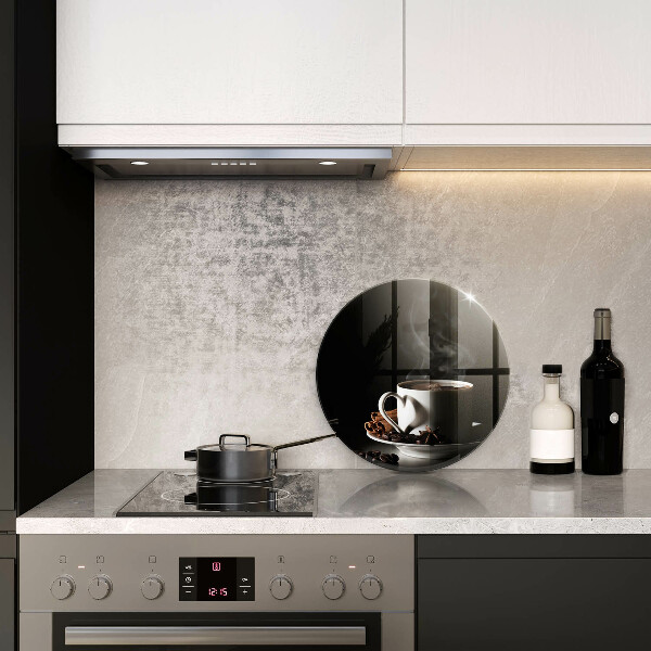 Tocător de bucătărie O ceașcă de cafea fierbinte