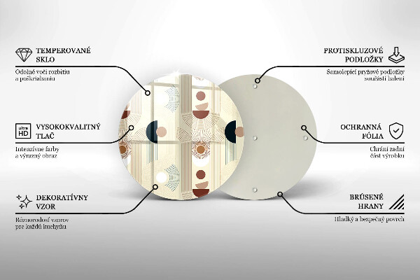 Tocător de bucătărie Forme cu geometrie Boho