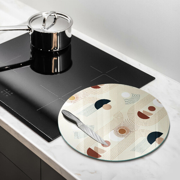 Tocător de bucătărie Forme cu geometrie Boho