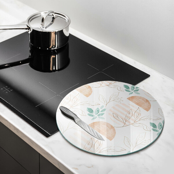 Tocător de bucătărie Model de frunze Boho