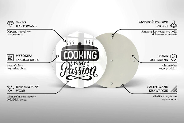 Tocător de bucătărie Cooking is my passion