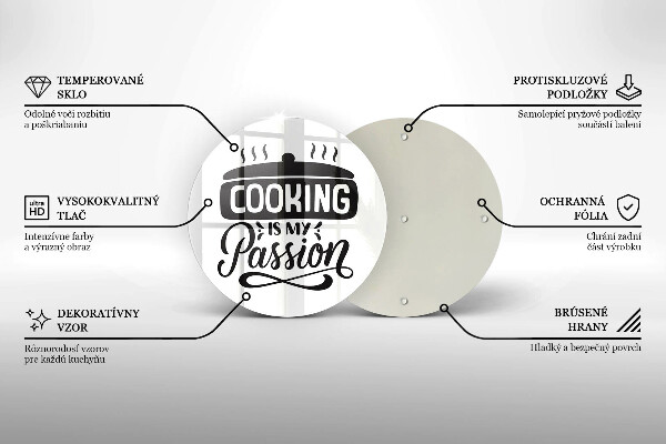 Tocător de bucătărie Cooking is my passion