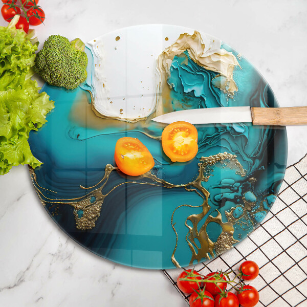 Tocător de bucătărie Abstracție turcoaz