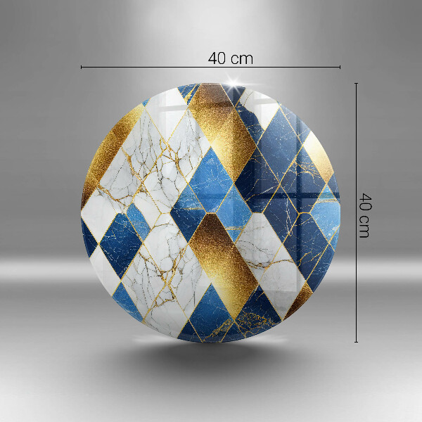 Tocător de bucătărie Romburi de marmură aurie