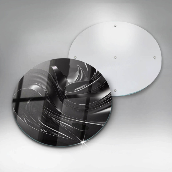 Tocător de bucătărie Masă neagră abstractă