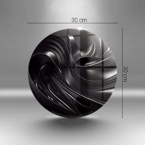Tocător de bucătărie Masă neagră abstractă